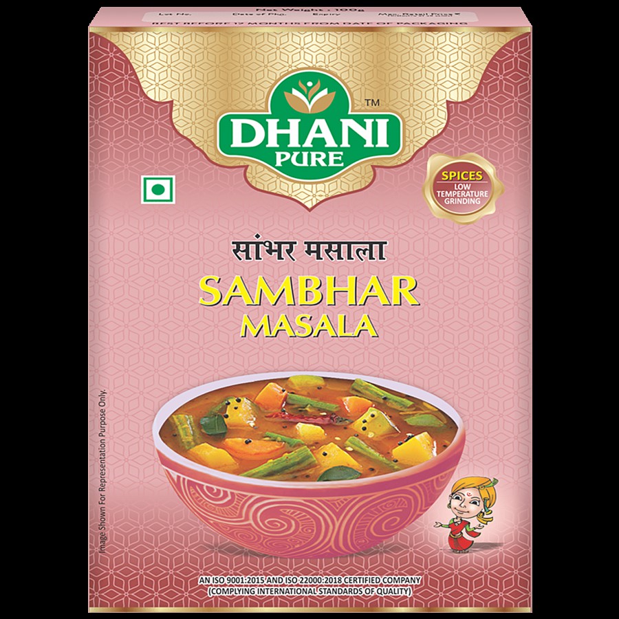 Dhani Pure Sambhar Masala - 100% Natural