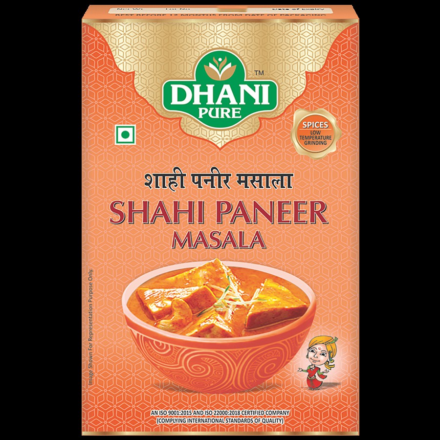 Dhani Pure Shahi Paneer Masala - 100% Natural