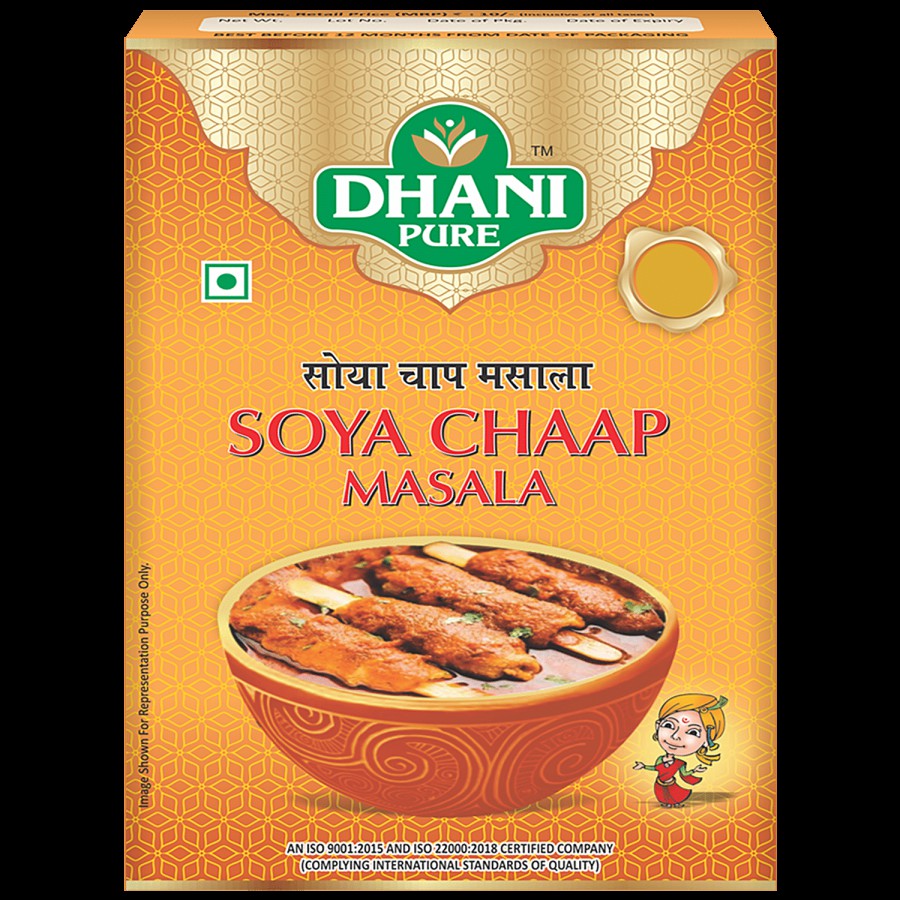 Dhani Pure Soya Chaap Masala - 100% Natural