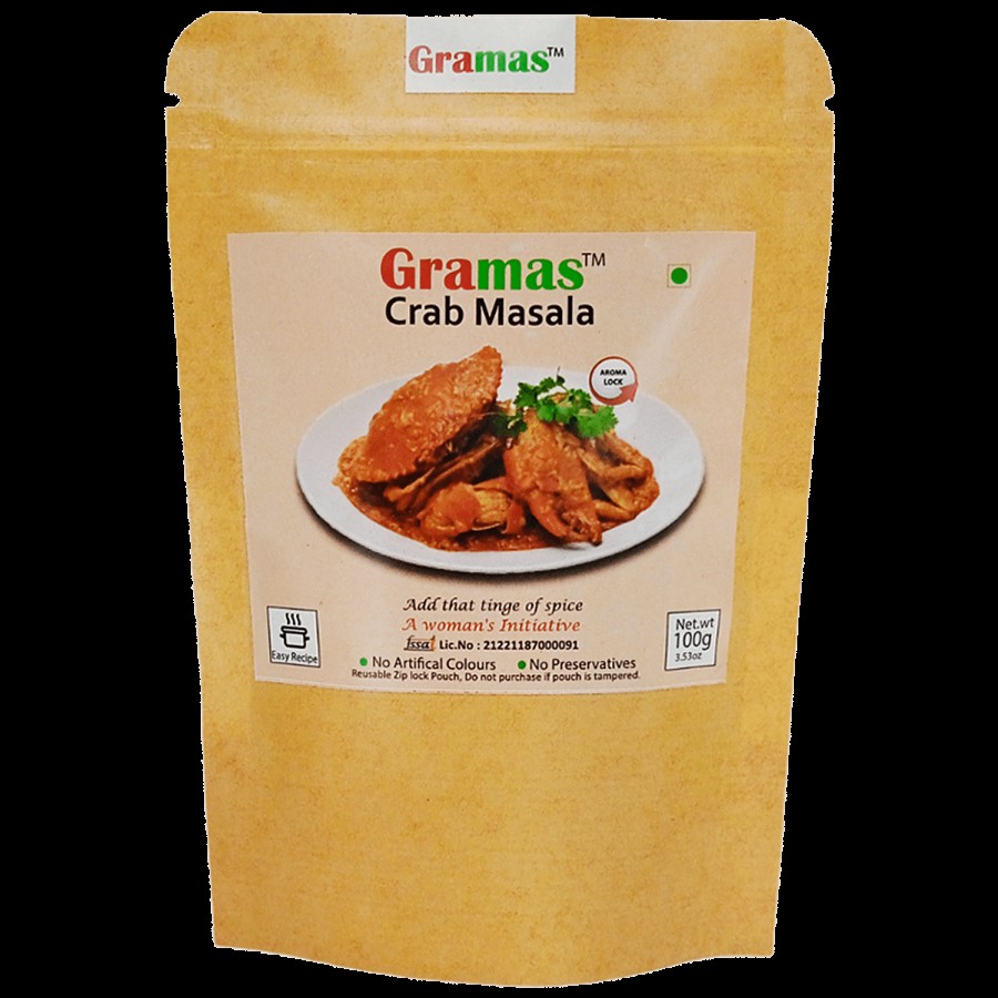 Gramas Spices Crab Masala - With Mixed Spices