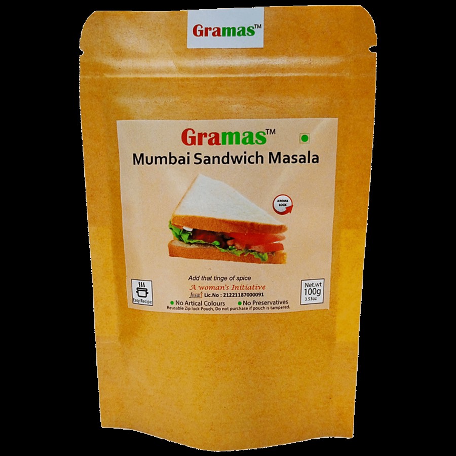 Gramas Spices Mumbai Sandwich Masala - Improves Digestion & Immune Functions