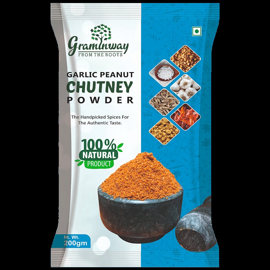 Graminway Garlic Peanut Chutney Powder