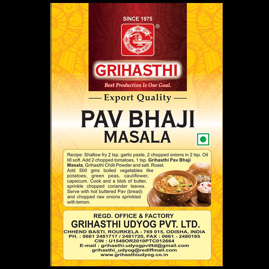 Grihasthi Pav Bhaji Masala - Premium