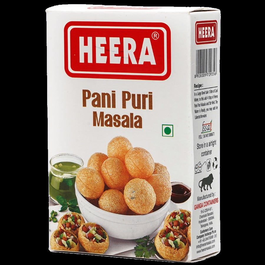 HEERA Pani Puri Masala - Intense Flavour & Aroma