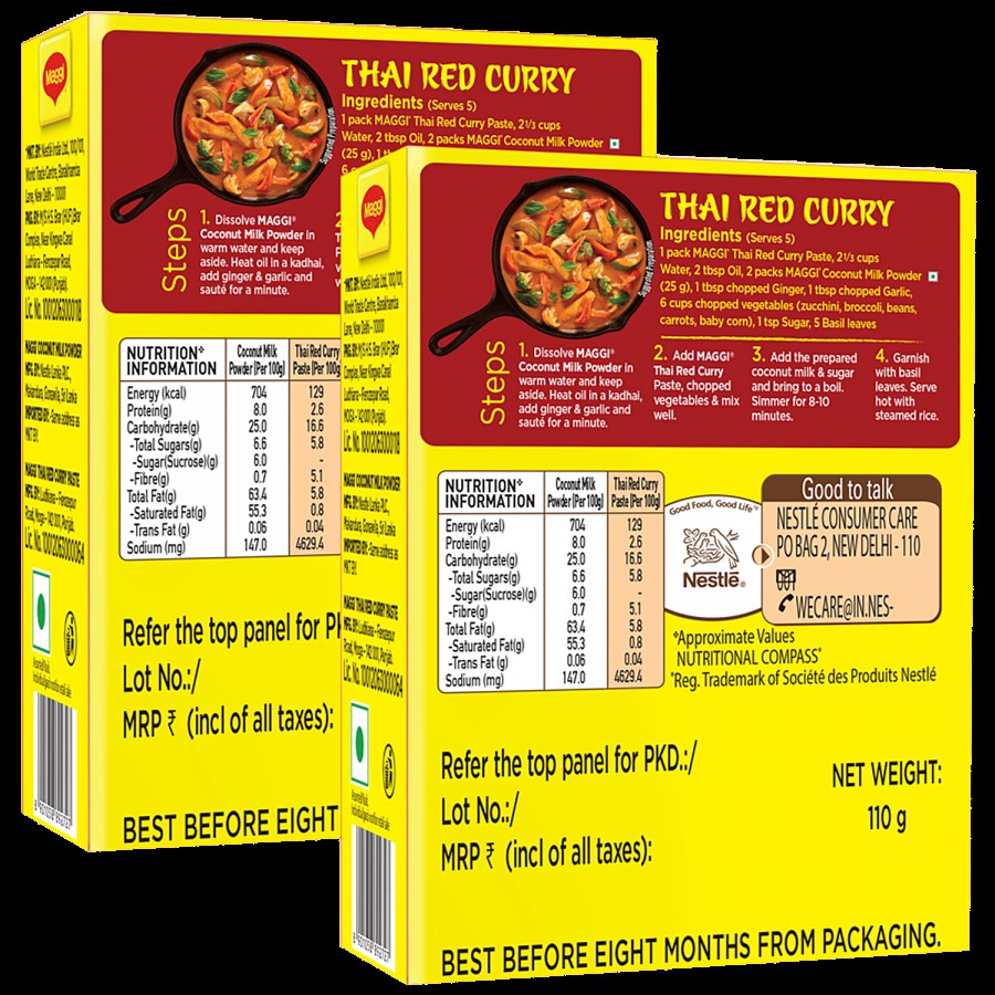 MAGGI  Thai Red Curry - Coconut Milk Powder