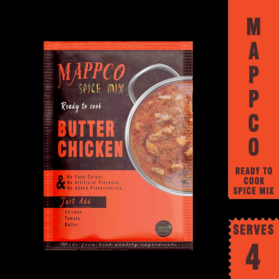 MAPPCO Ready To Cook Butter Chicken - 100% Natural