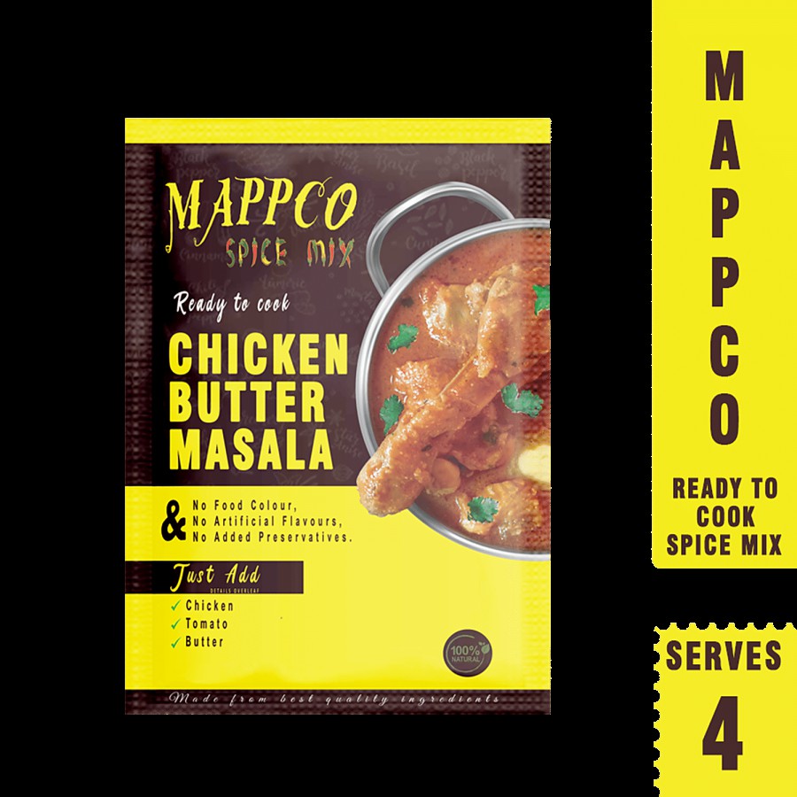 MAPPCO Ready To Cook Chicken Butter Masala - 100% Natural