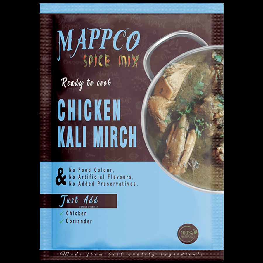 MAPPCO Ready To Cook Chicken Kali Mirch - 100% Natural