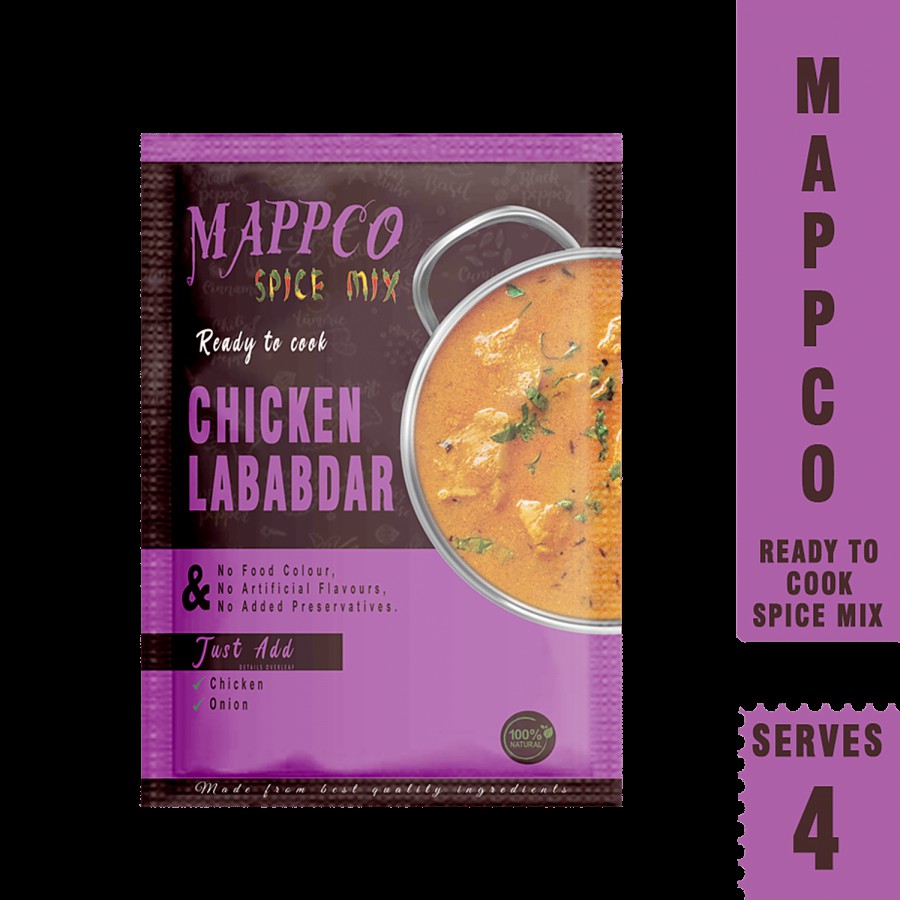 MAPPCO Ready To Cook Chicken Lababdar - 100% Natural