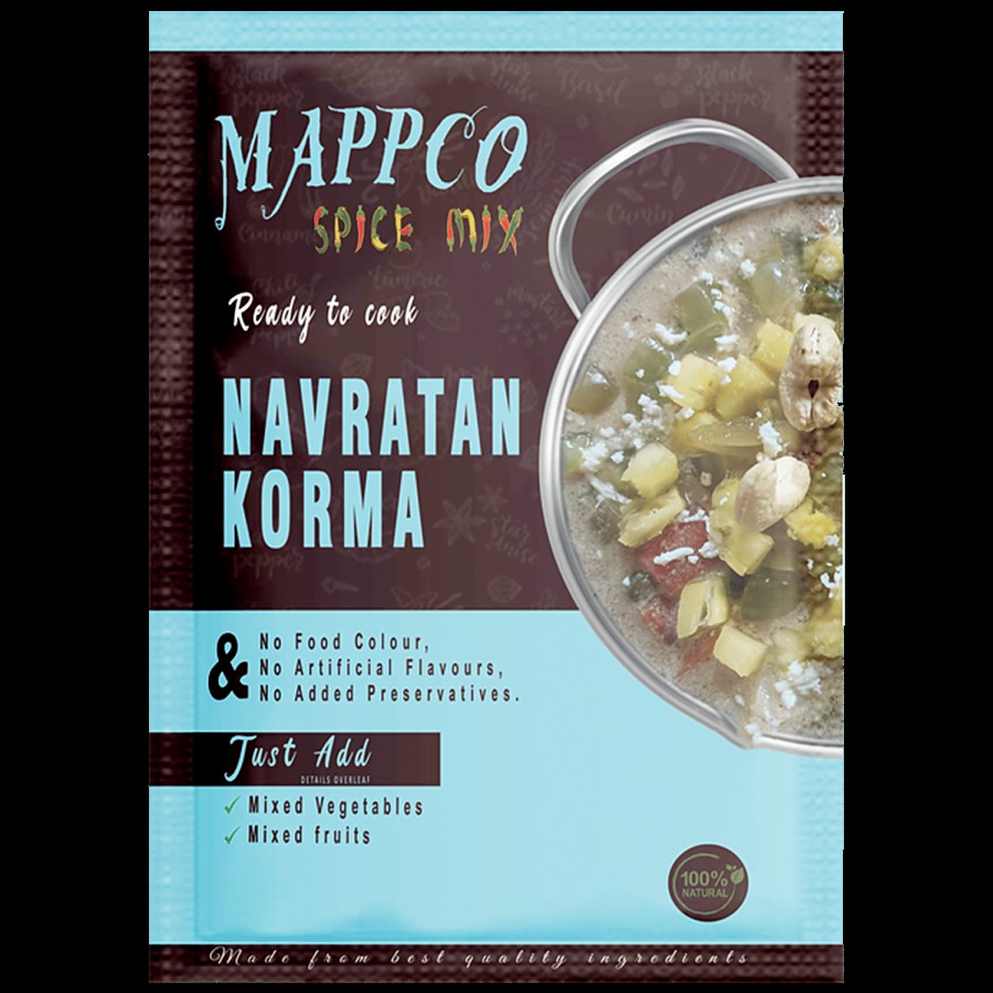 MAPPCO Ready To Cook Navratan Korma - 100% Natural