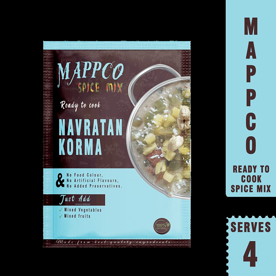 MAPPCO Ready To Cook Navratan Korma - 100% Natural