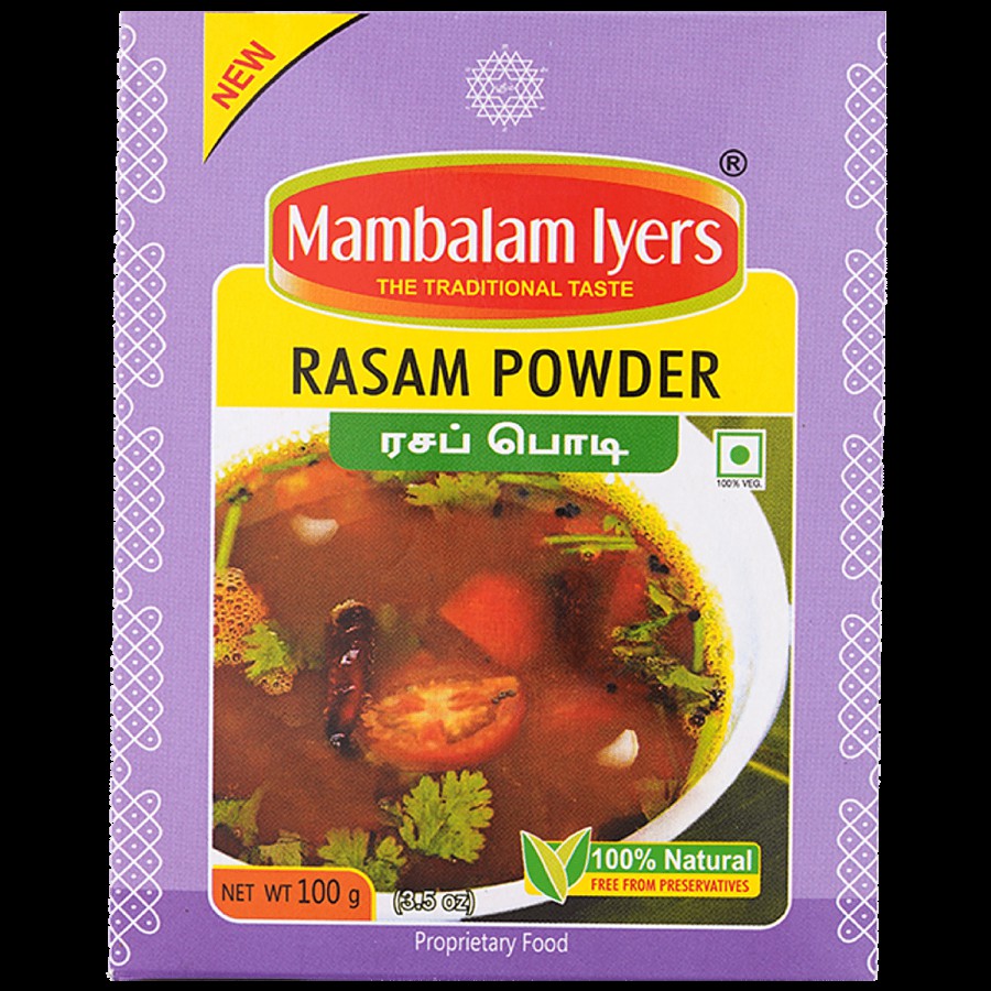 Mambalam Iyers Rasam Powder - Enhances Flavour