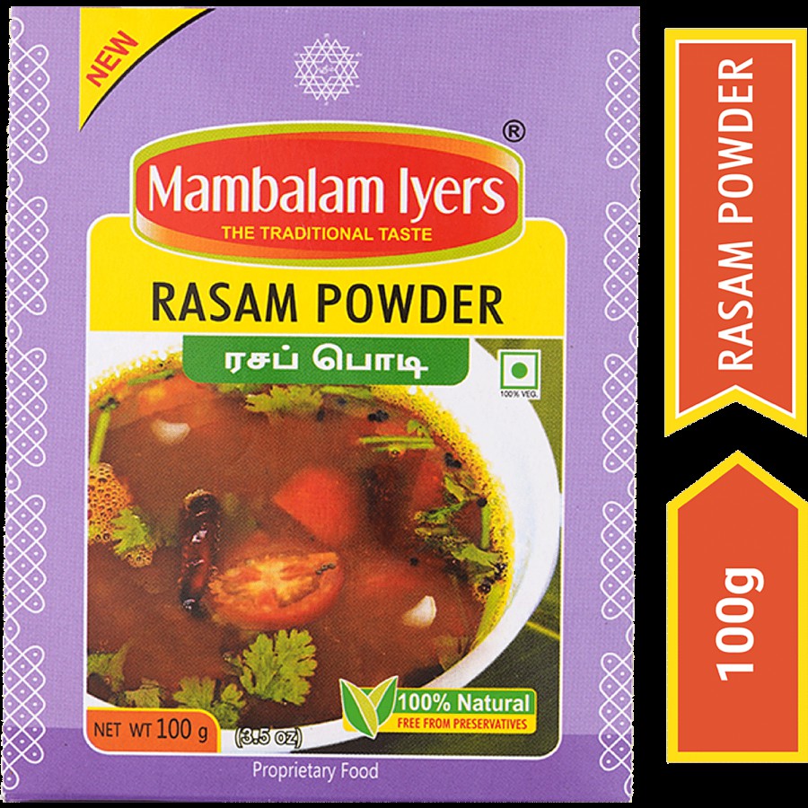 Mambalam Iyers Rasam Powder - Enhances Flavour