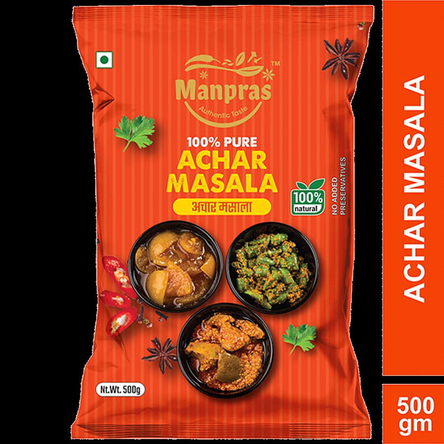 Manpras Aachar Masala - 100% Natural