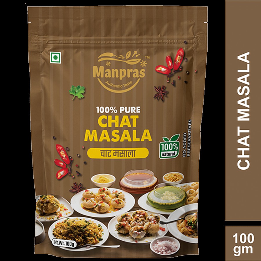 Manpras Chat Masala - 100% Natural