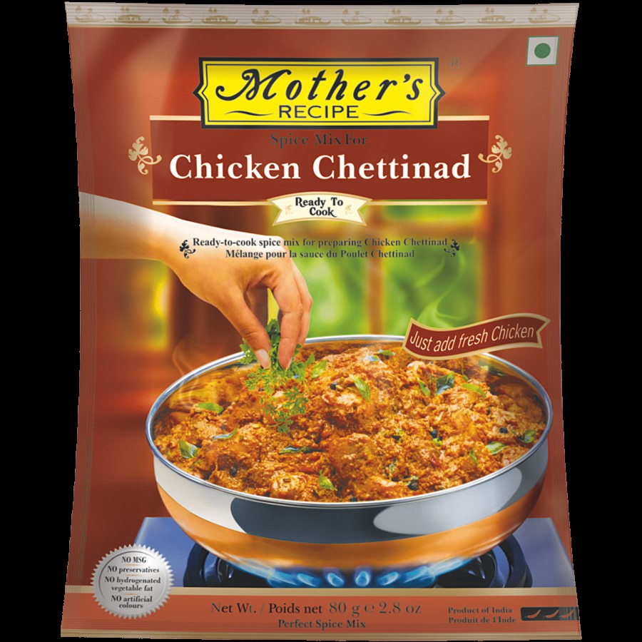 Mother's Recipe Mothers Recipe mix-chicken-chettinad 80 g Pouch