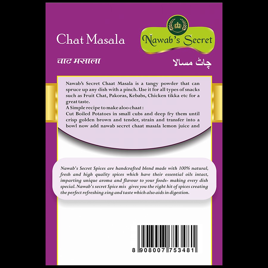 Nawab's Secret Chat Masala - Spice Mix