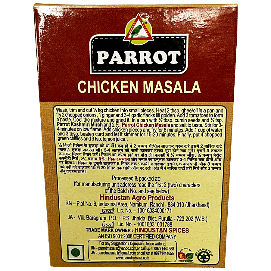 Parrot Chicken Masala - 100% Natural