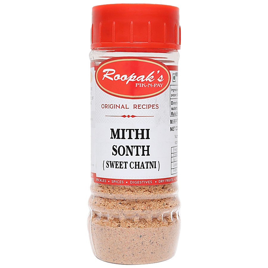 ROOPAK'S PIK-N-PAY Mithi Sonth Masala/Sweet Chatni Powder - Natural & Pure