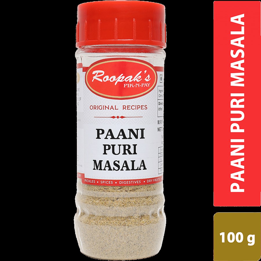 ROOPAK'S PIK-N-PAY Pani Puri Masala - Natural & Pure