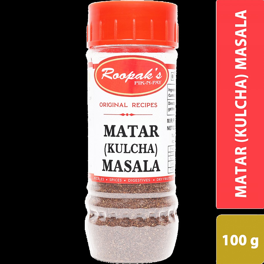 ROOPAK'S PIK-N-PAY Matar/Kulcha Masala - Natural & Pure