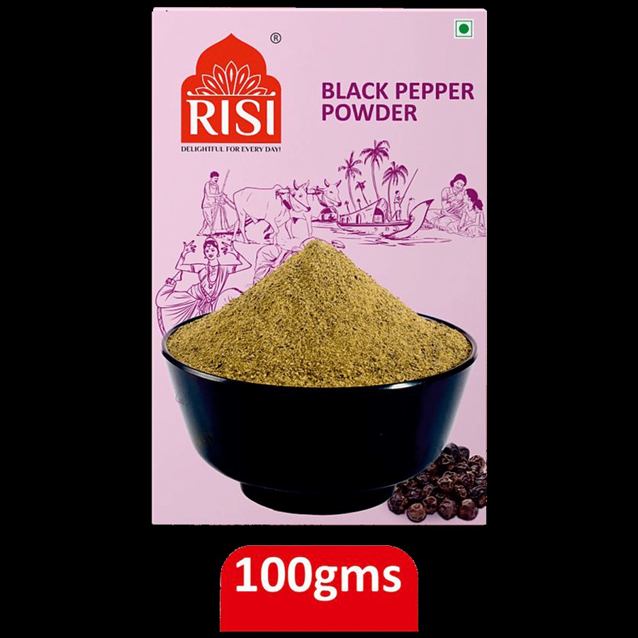 Risi Spices Black Pepper Powder - Adds Flavour