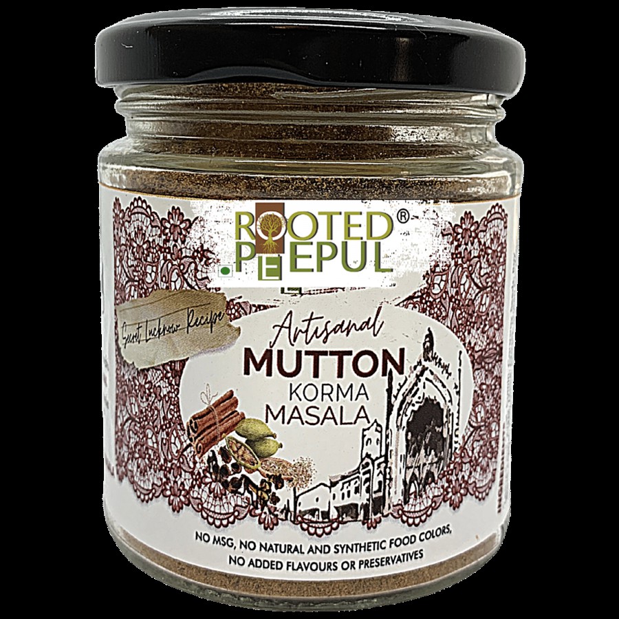 Rooted Peepul Artisanal Mutton Korma Masala - Enhances Flavour & Aroma