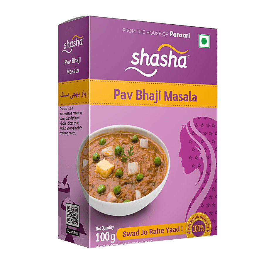 SHASHA Pav Bhaji Masala - Premium Quality