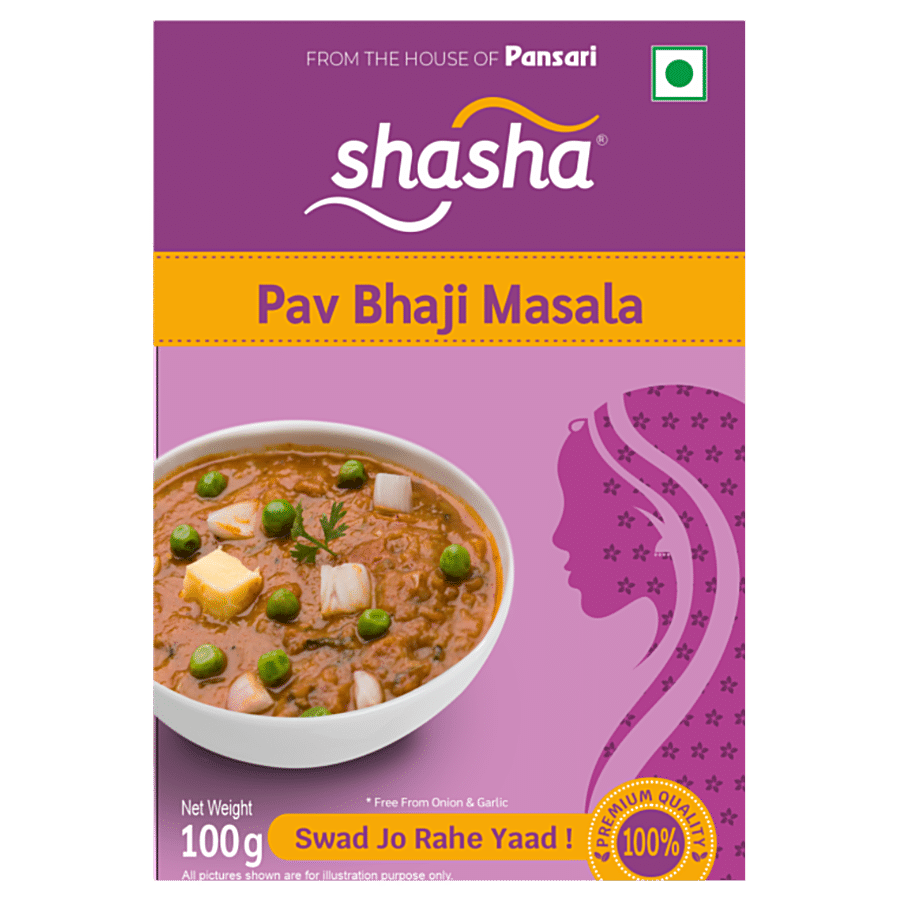 SHASHA Pav Bhaji Masala - Premium Quality