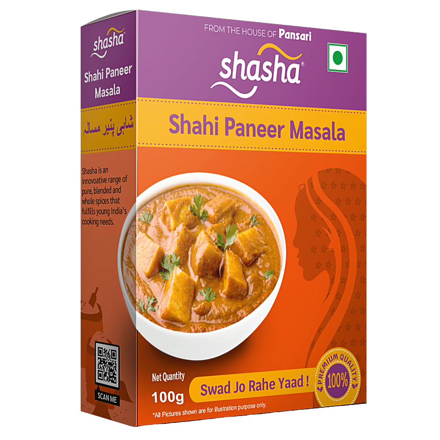 SHASHA Shahi Paneer Masala - Premium Quality