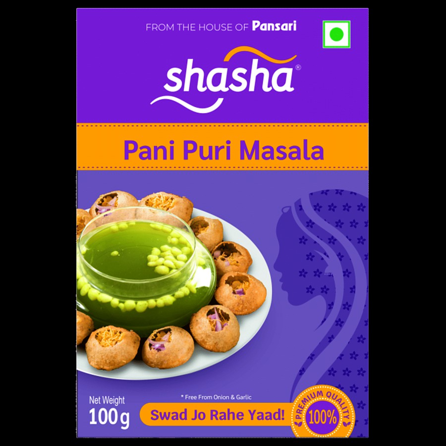 SHASHA Panipuri Masala - 100% Premium Quality