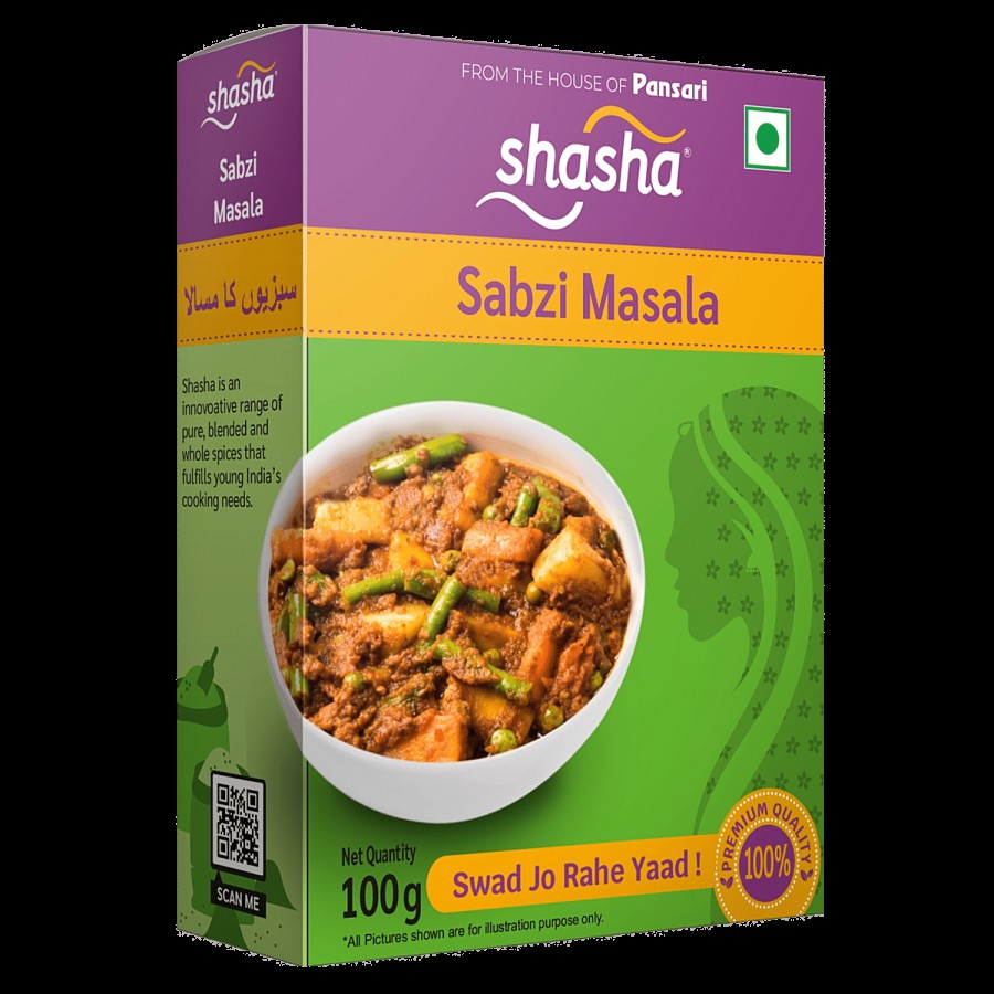 SHASHA Sabzi Masala - Premium Quality