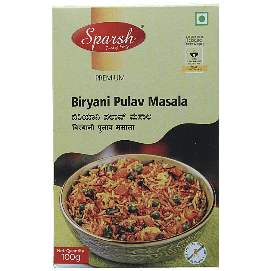 Sparsh Biryani Pulav Masala - Pure & Natural