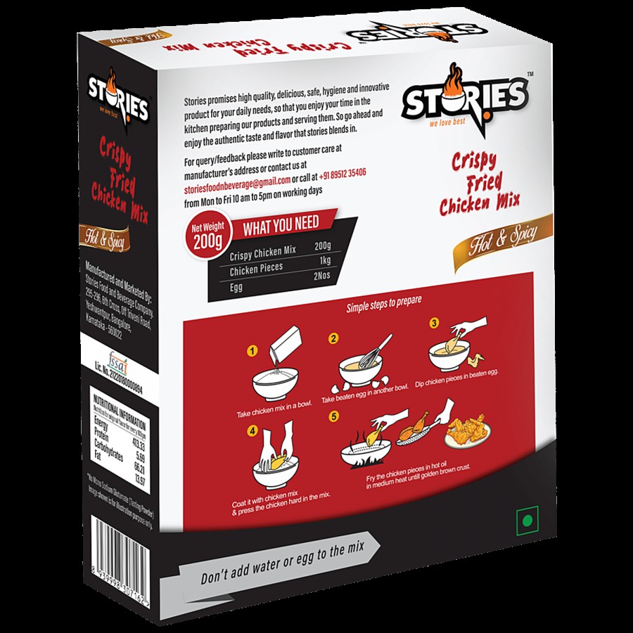 Stories Crispy Fried Chicken Mix- Hot & Spicy