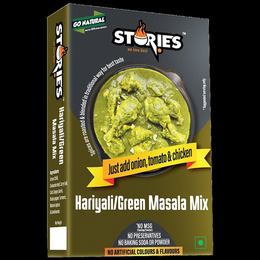 Stories Hariyali Masala Green Curry Mix - Roasted