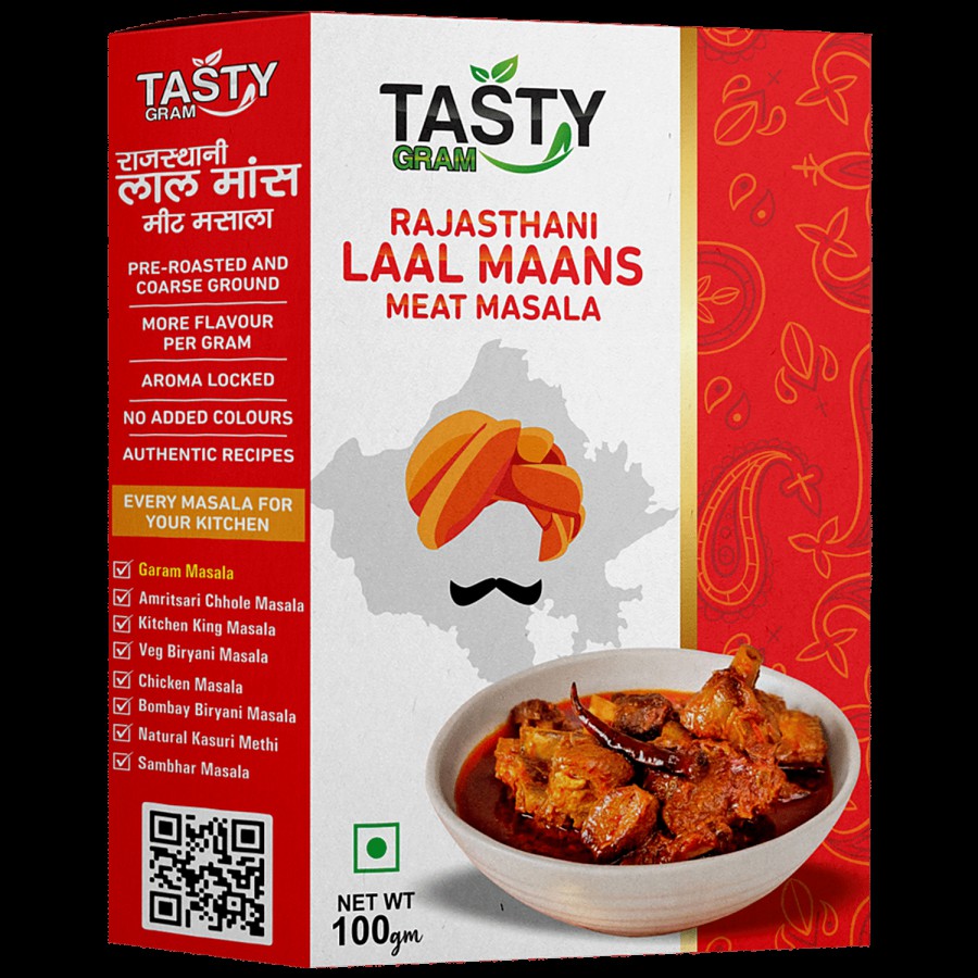 TASTYGRAM Rajasthani Laal Maans Masala -  Premium Quality Spices Blend