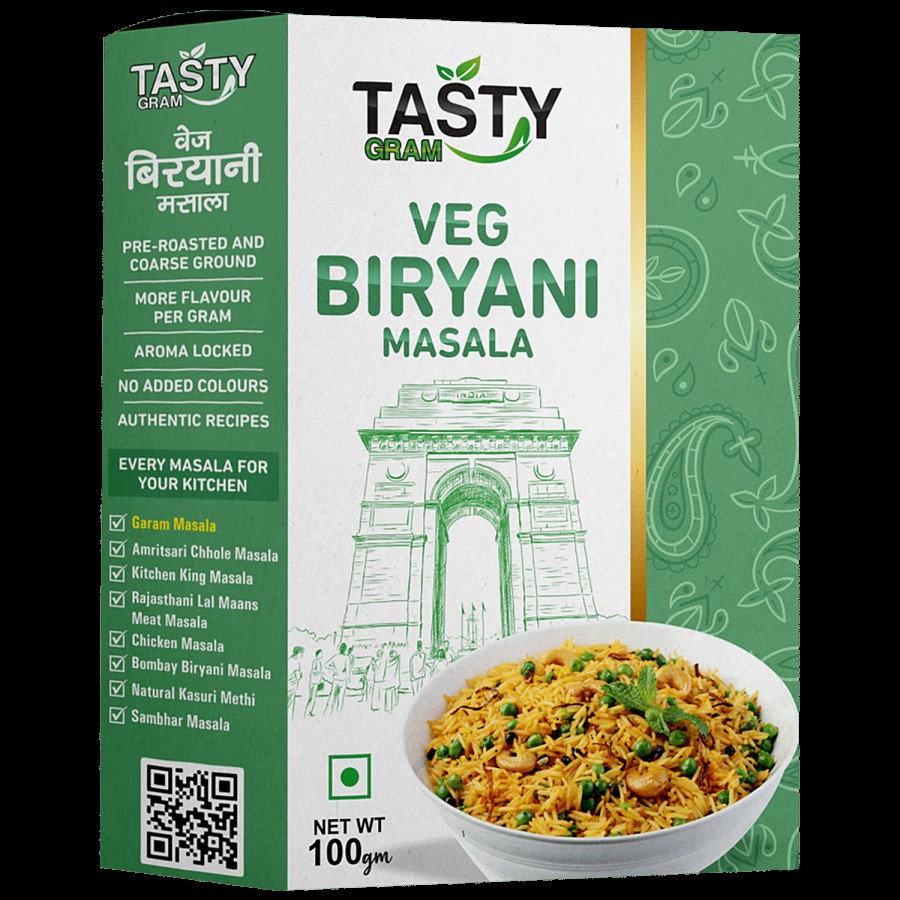 TASTYGRAM Veg Biryani Masala - Blend Of Spices