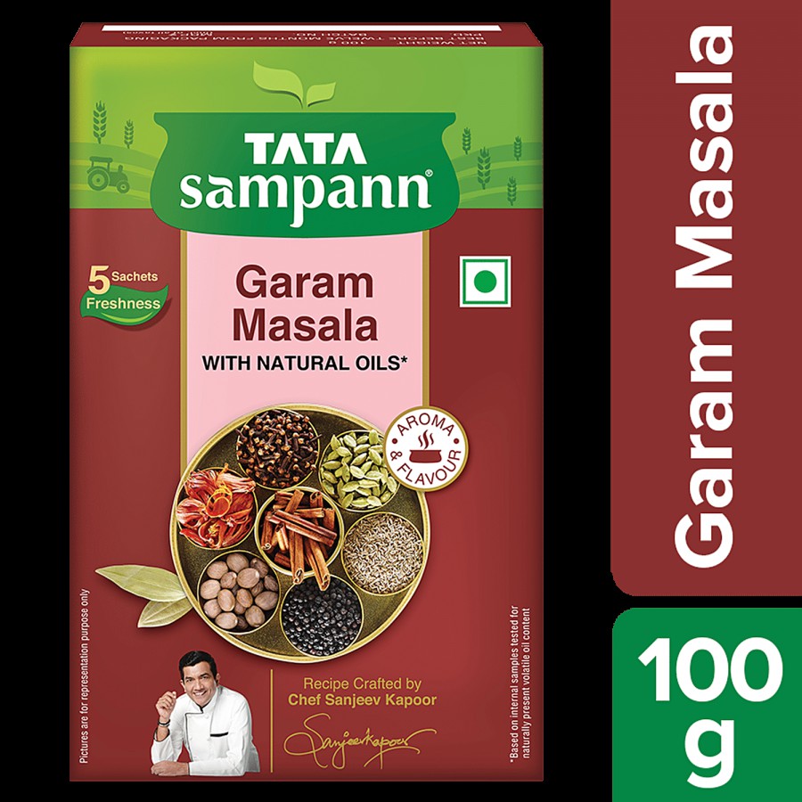 Tata Sampann Garam Masala - With Natural Oils + Turmeric Powder With Natural Oils 100 g