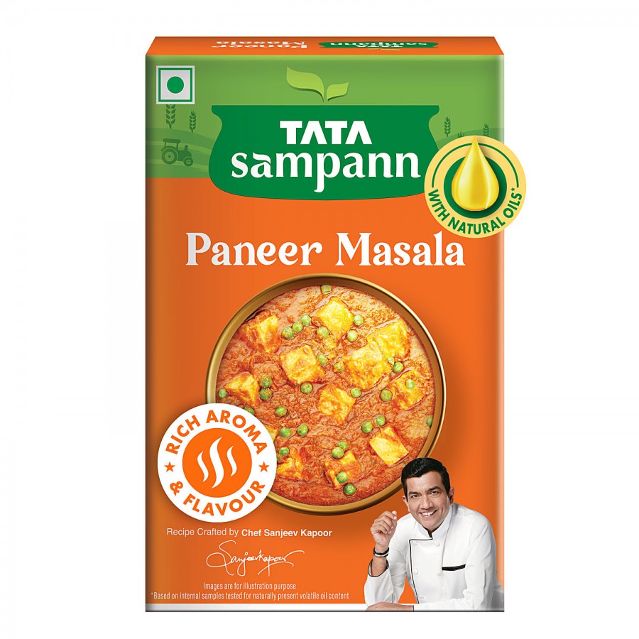 Tata Sampann Paneer Masala Powder with Natural Oils Rich Aroma & Flavour