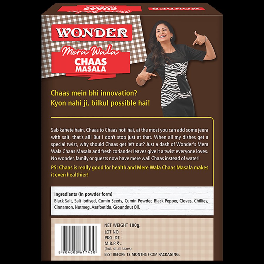 Wonder Chaas Masala - No Preservatives & Artificial Flavours