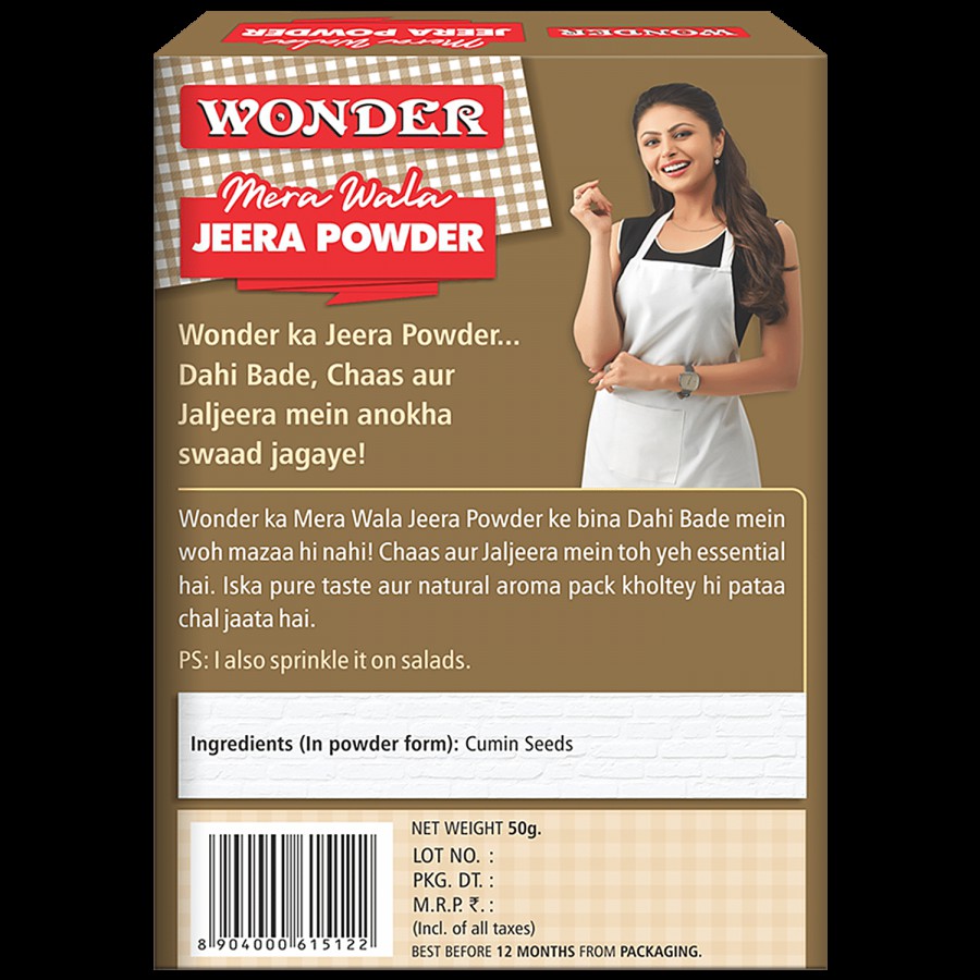 Wonder Jeera/Cumin Powder - No Preservatives & Artificial Flavours