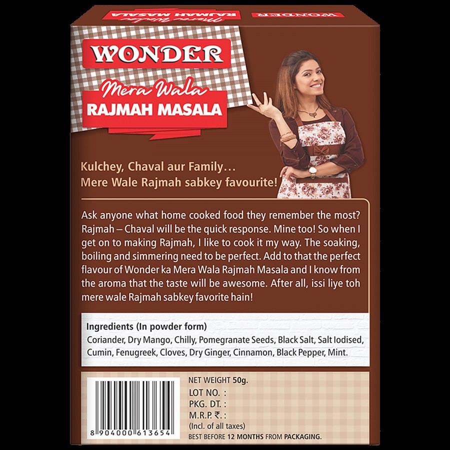 Wonder Rajmah Masala - No Preservatives & Artificial Flavours