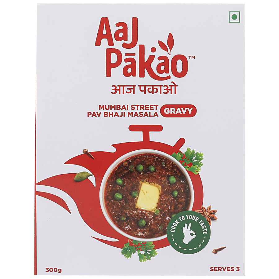 Aaj Pakao Mumbai Street Pav Bhaji Masala Gravy - Ready To Cook