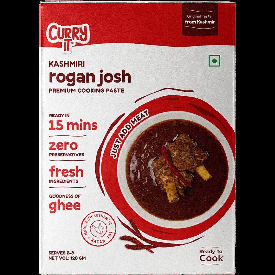 CURRYiT Kashmiri Rogan Josh Cooking Paste