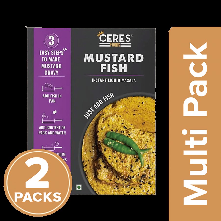 Ceres Foods Mustard Fish Instant Liquid Masala - Fish Cooking Paste