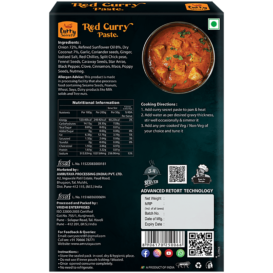 Curry Secret Red Curry Paste