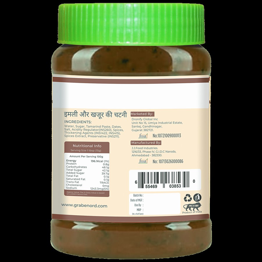 Madhur Grabenord Imli Khajoor Chutney 350g