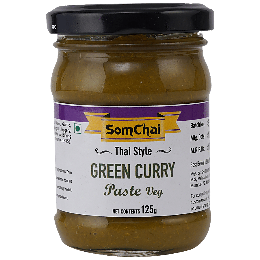 Som Chai Thai Green Curry Paste - Veg