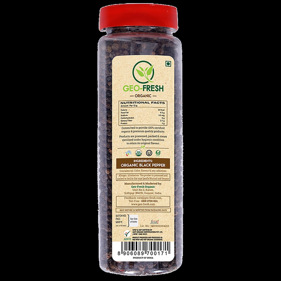 Geo-Fresh Black Pepper - Organic