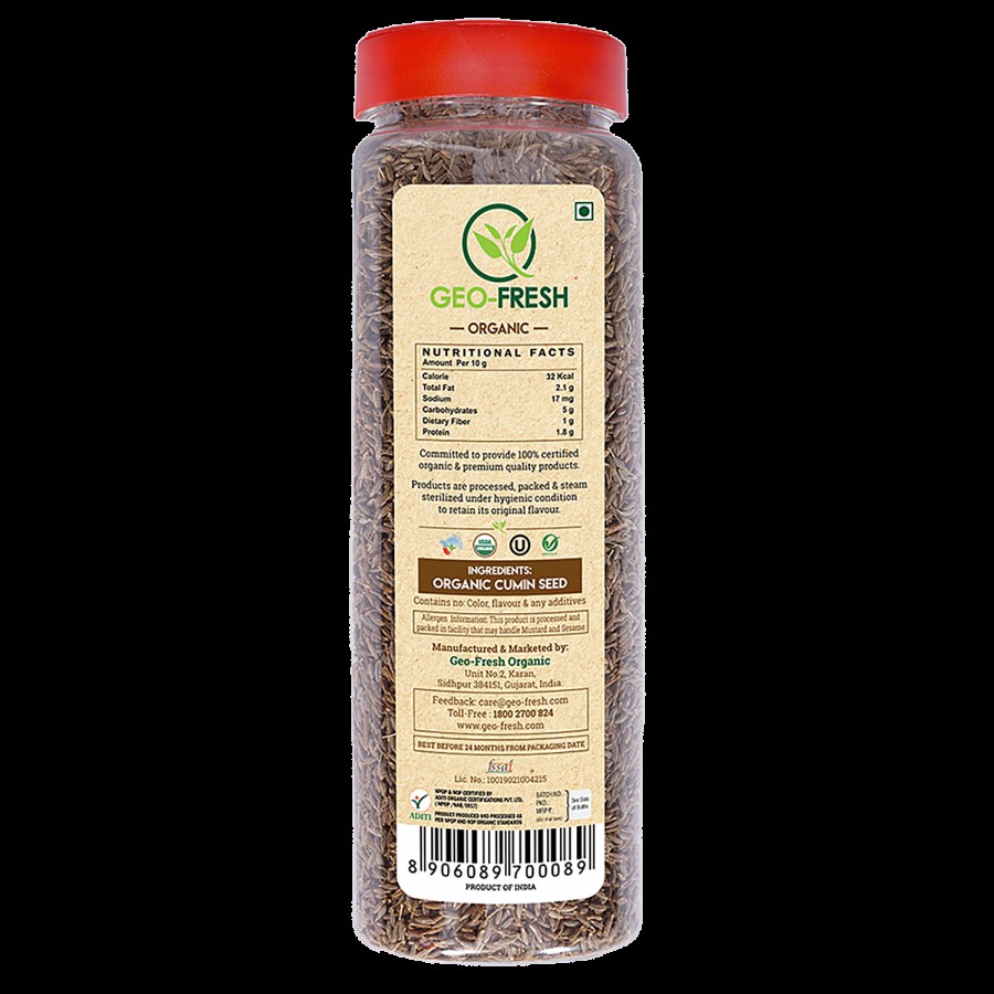 Geo-Fresh Organic Cumin Whole